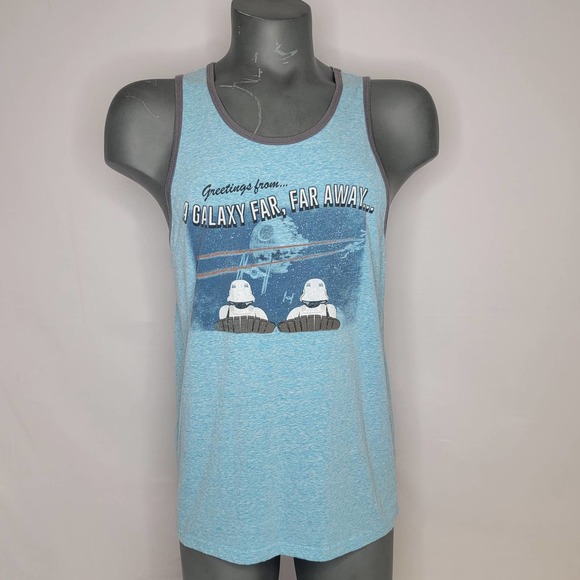 Star Wars Fifth Sun Storm Trooper Greeting Card Tank Top Death Star Men's Medium - Picture 2 of 6